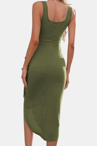 Leila - Bow Waist V-Neck Wrap Dress