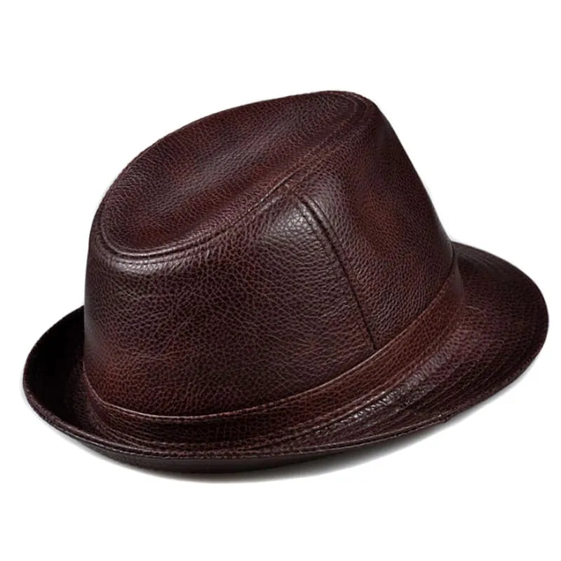 Arthur | Genuine Leather Trilby Hat