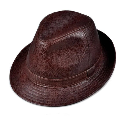 Arthur | Genuine Leather Trilby Hat