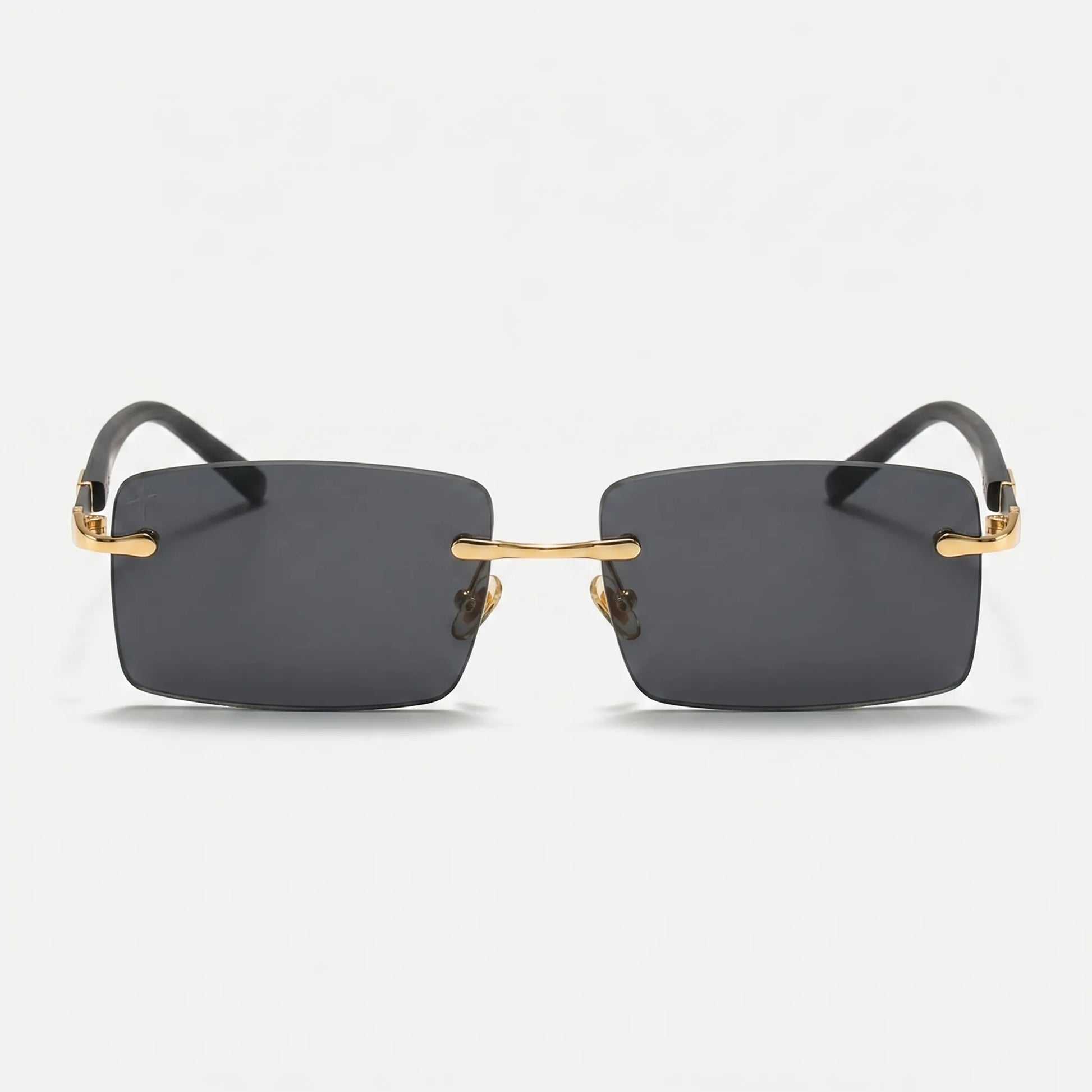Lensara - Rimless Rectangle Fashion Sunglasses  Sunny Day Outings