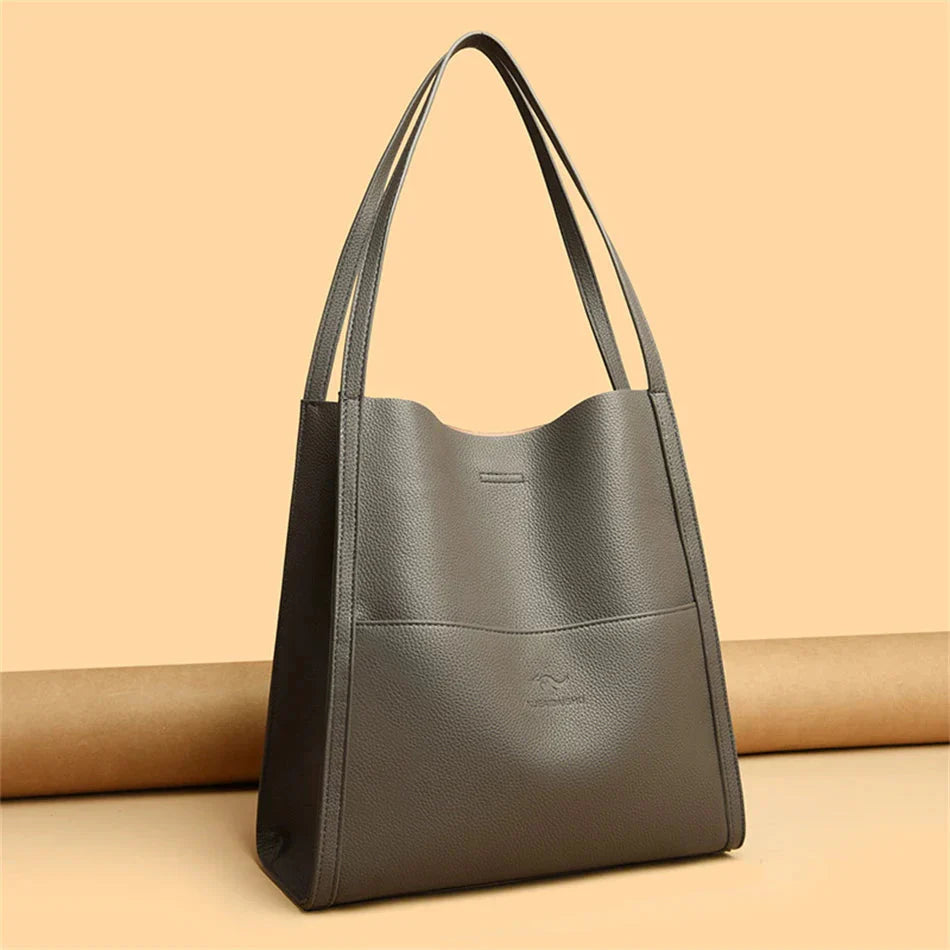 Trendy Leren Schoudertas - Mila