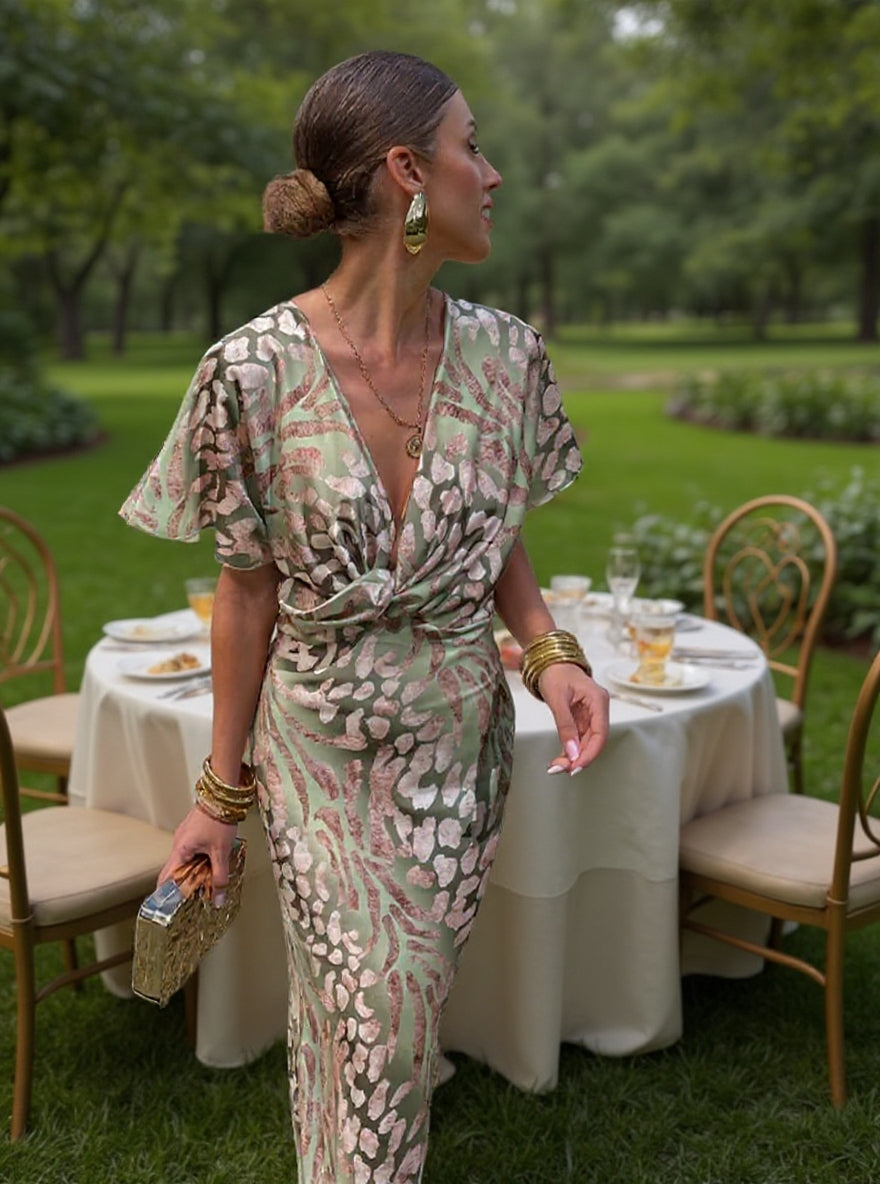 Clarandra™ | Copper Midi Suknelė