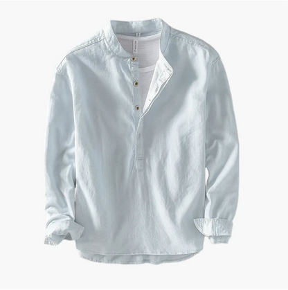 Fintan | Camisa Henley Manga Larga Hombre