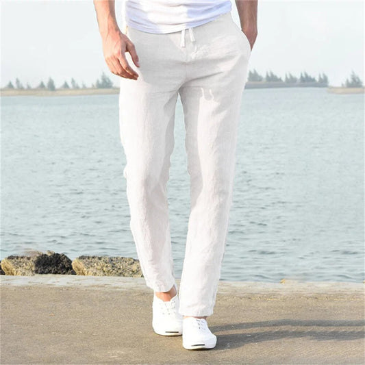 Lino Men's Trousers | Lightweight Linen, Casual Fit 0
