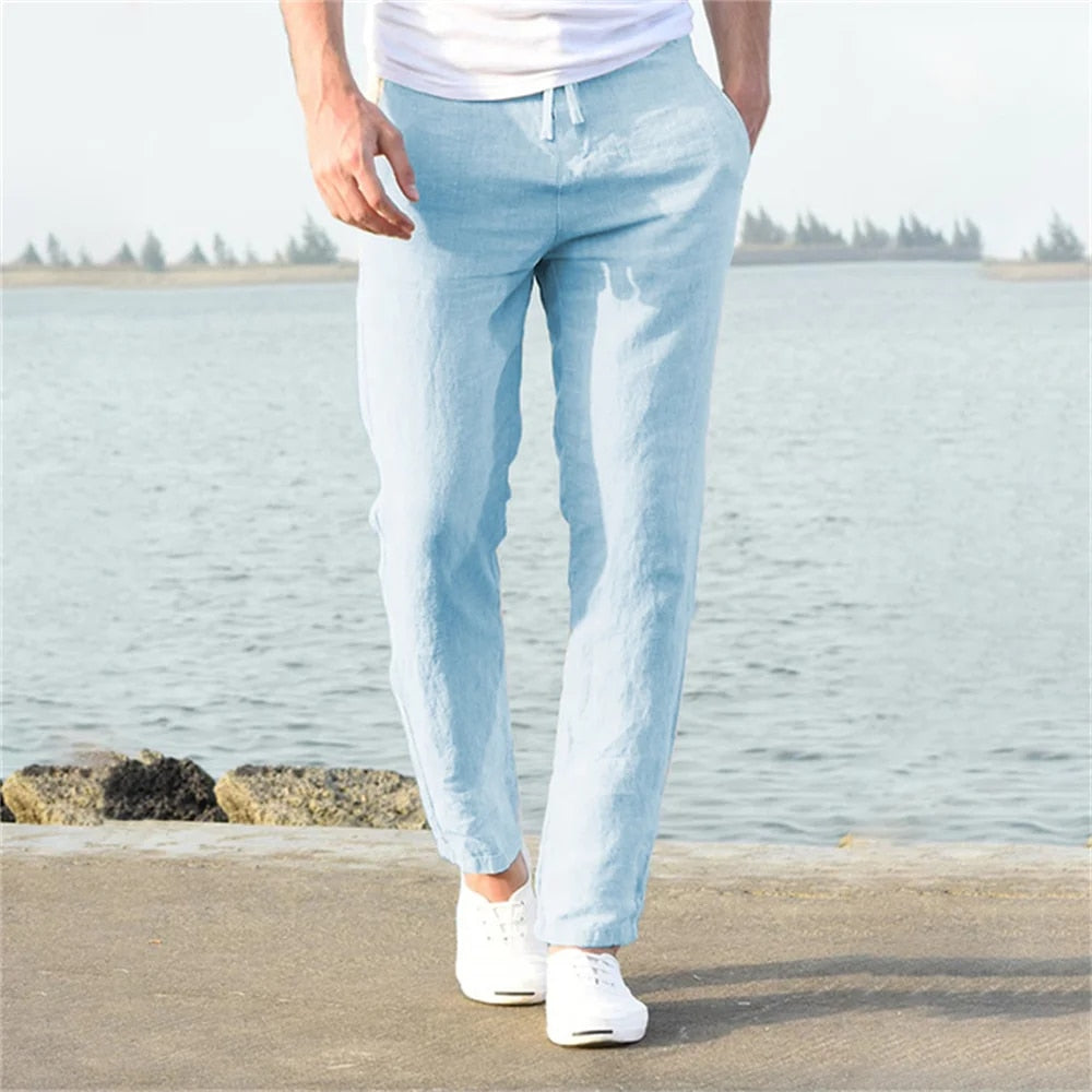 Lino Men's Trousers | Lightweight Linen, Casual Fit 3