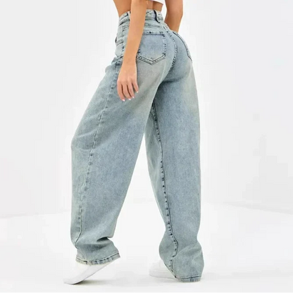 Women’s Baggy Jeans Relaxed Fit Wide Leg Denim Style