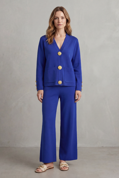 Gold button detail – Buttoned lounge set