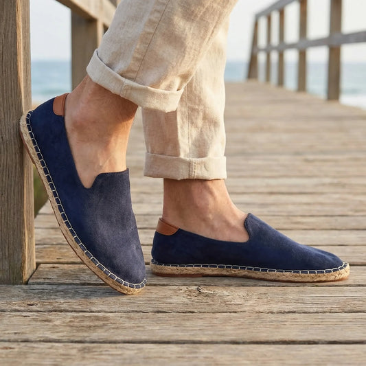 Loafers heren | Espadrilles instappers met slip-on design