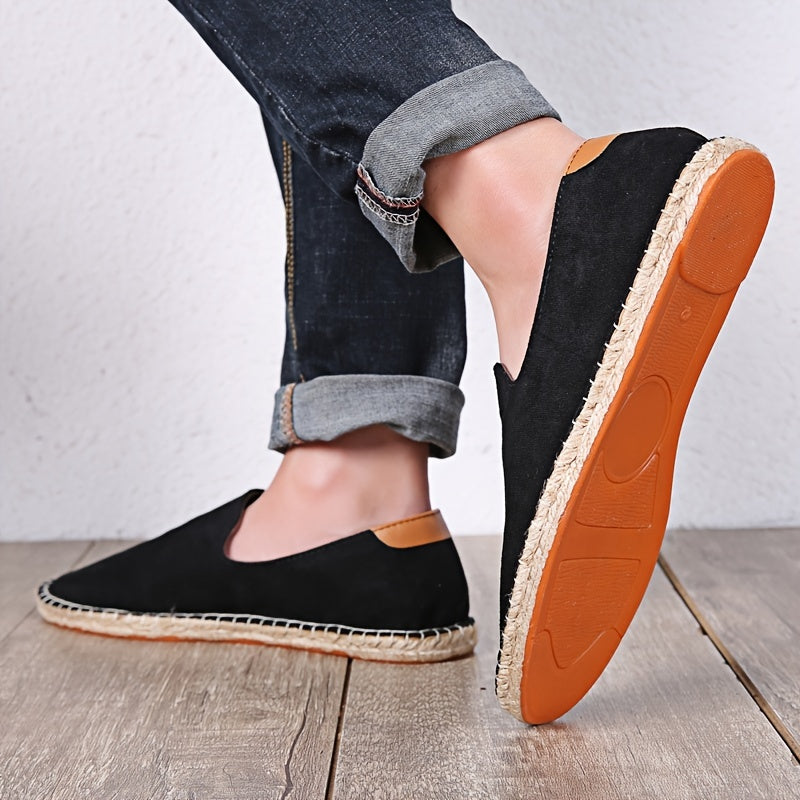 Loafers heren | Espadrilles instappers met slip-on design