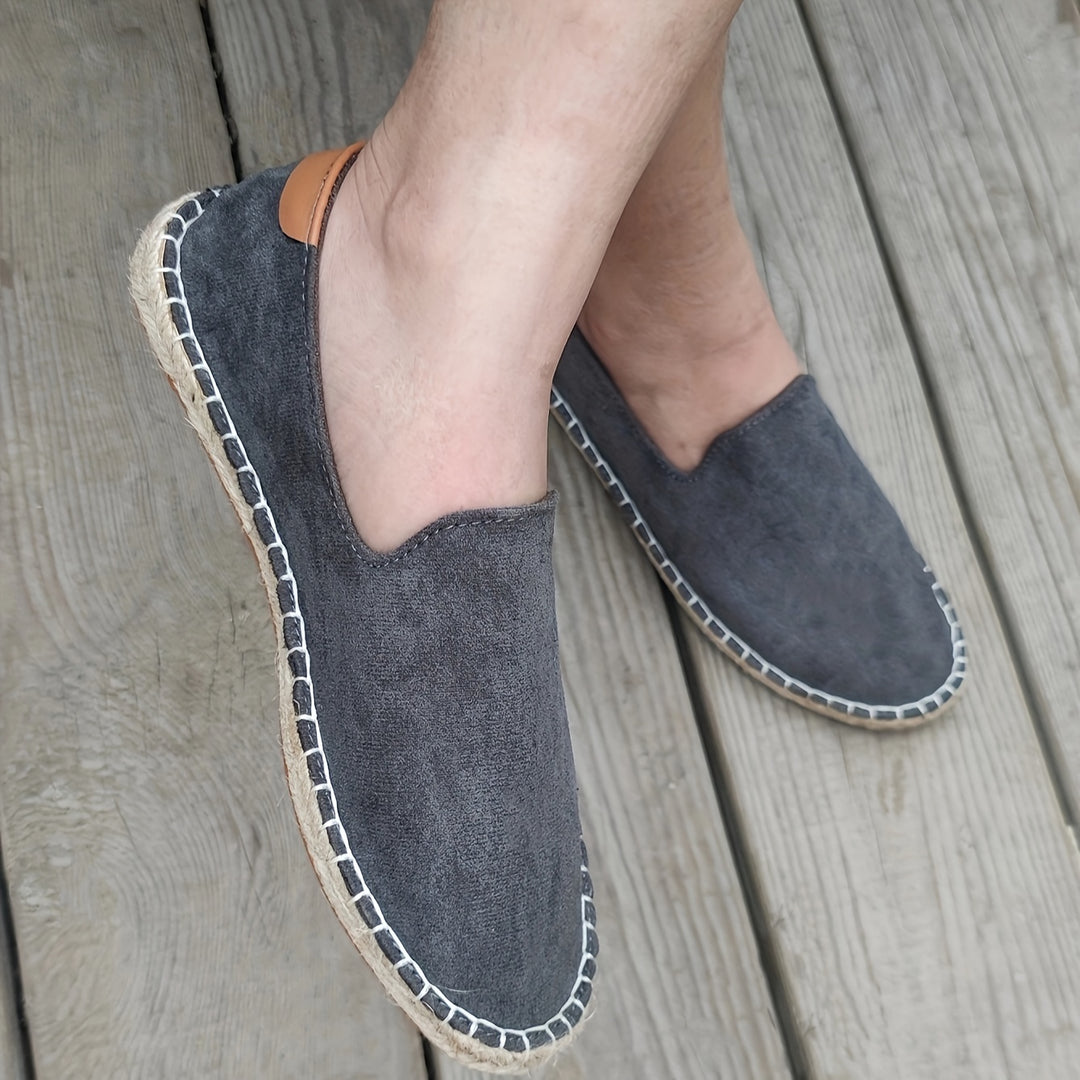 Loafers heren | Espadrilles instappers met slip-on design