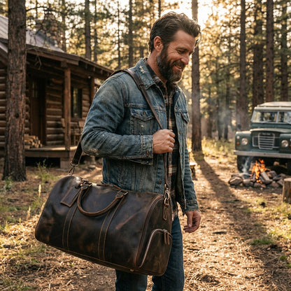 Logan | Unisex Duffel Bag With Structured Design And Durable Zip Fastening | Functional