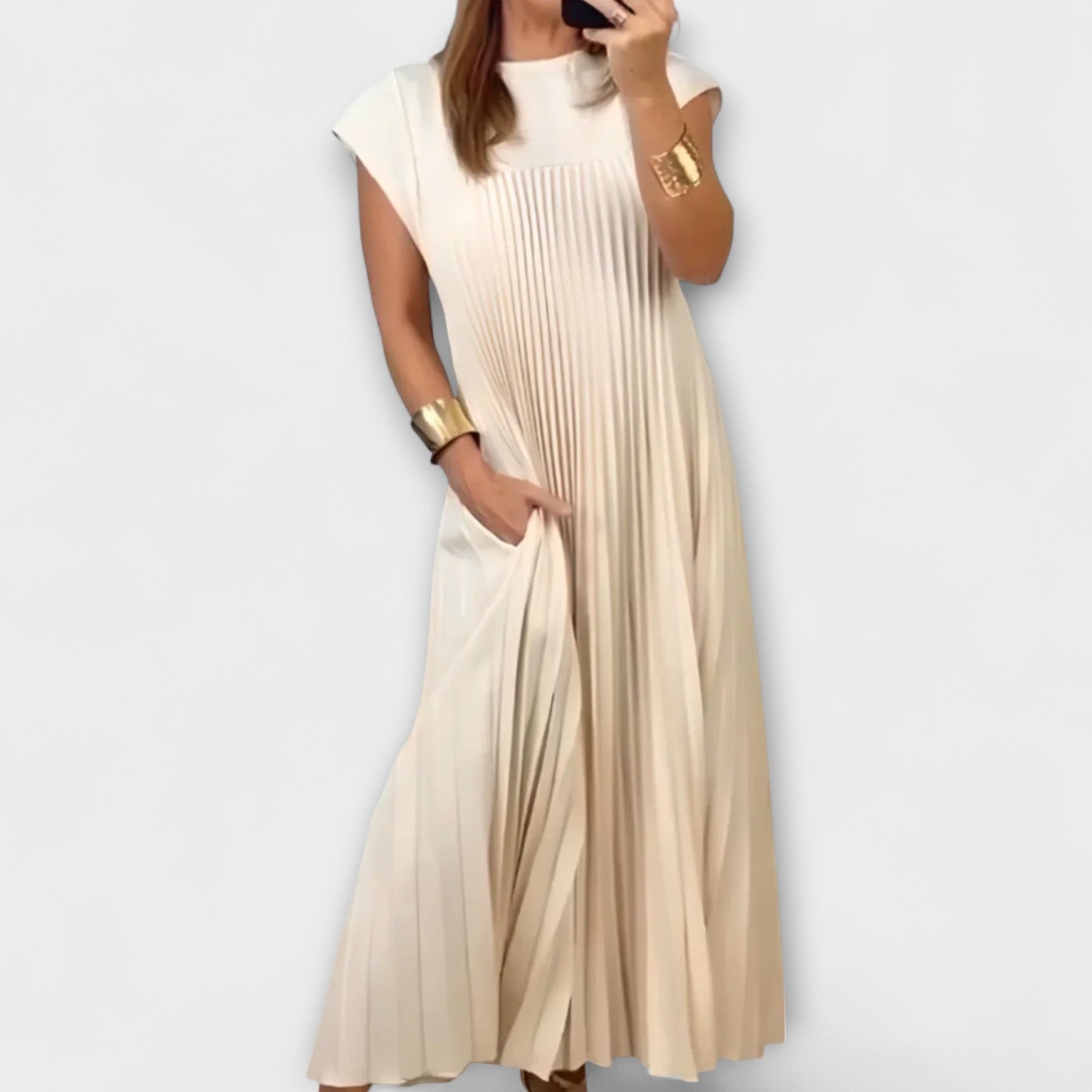 Zairelle – Elegantní Plisovaná Šaty