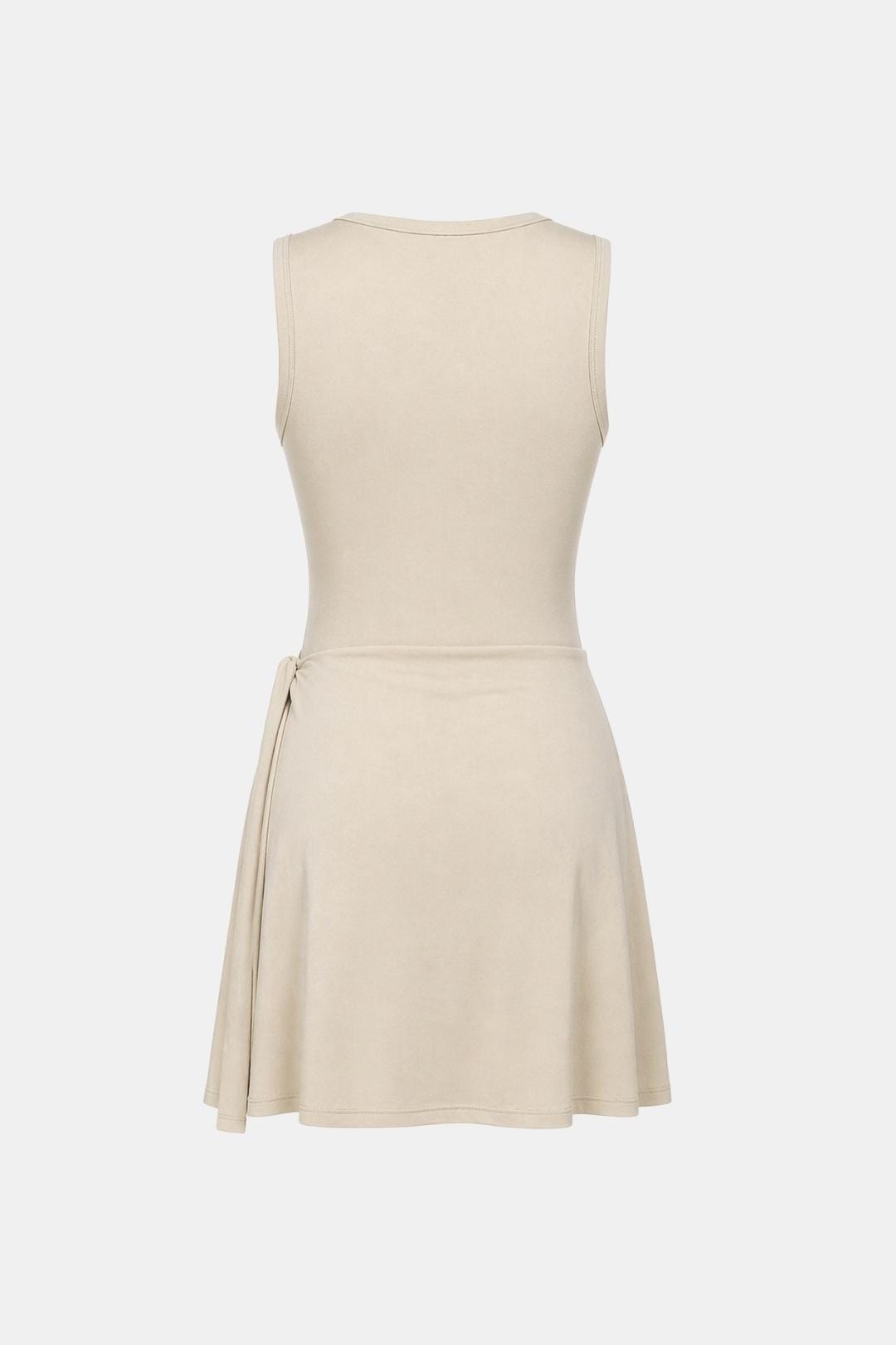 Loredana - High Neck Built-in Shorts Racerback Sporty Mini Dress