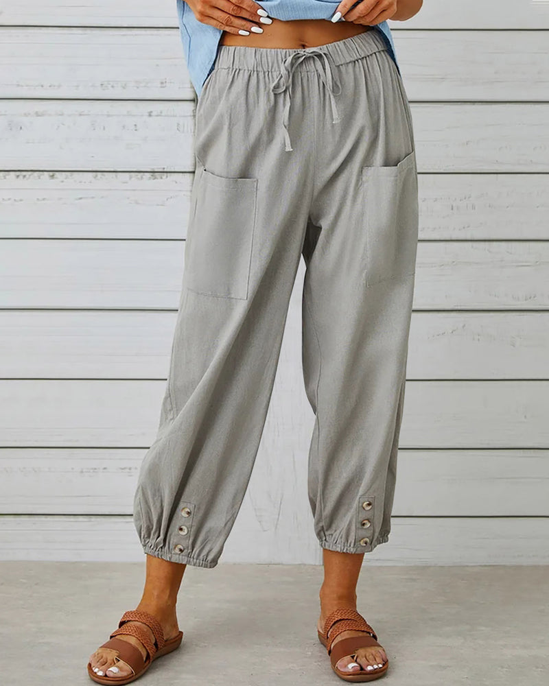 Losse Broek Dames | Hoge taille & Vrije Bewegingsruimte