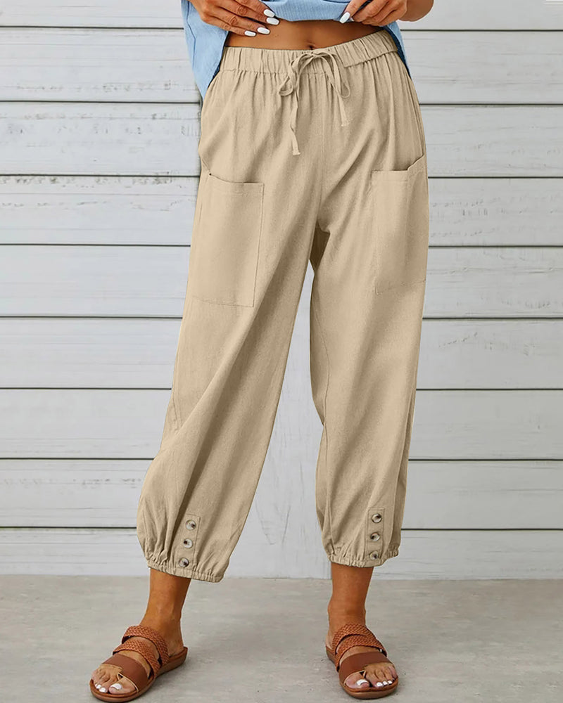 Losse Broek Dames | Hoge taille & Vrije Bewegingsruimte