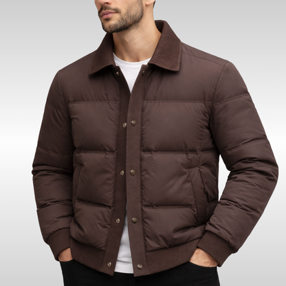 Louis Men’s Puffer Jacket – Insulated Warm Winter Coat