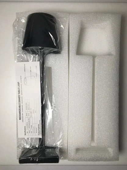 Lampada da Tavolo Ricaricabile Senza Fili - Metallo di Alta Qualità