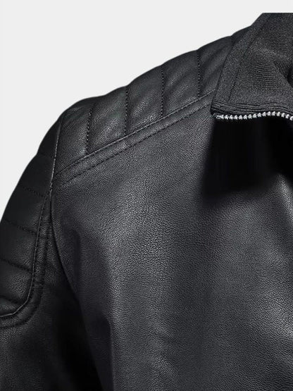 Luca™ | Krydset Læderjakke