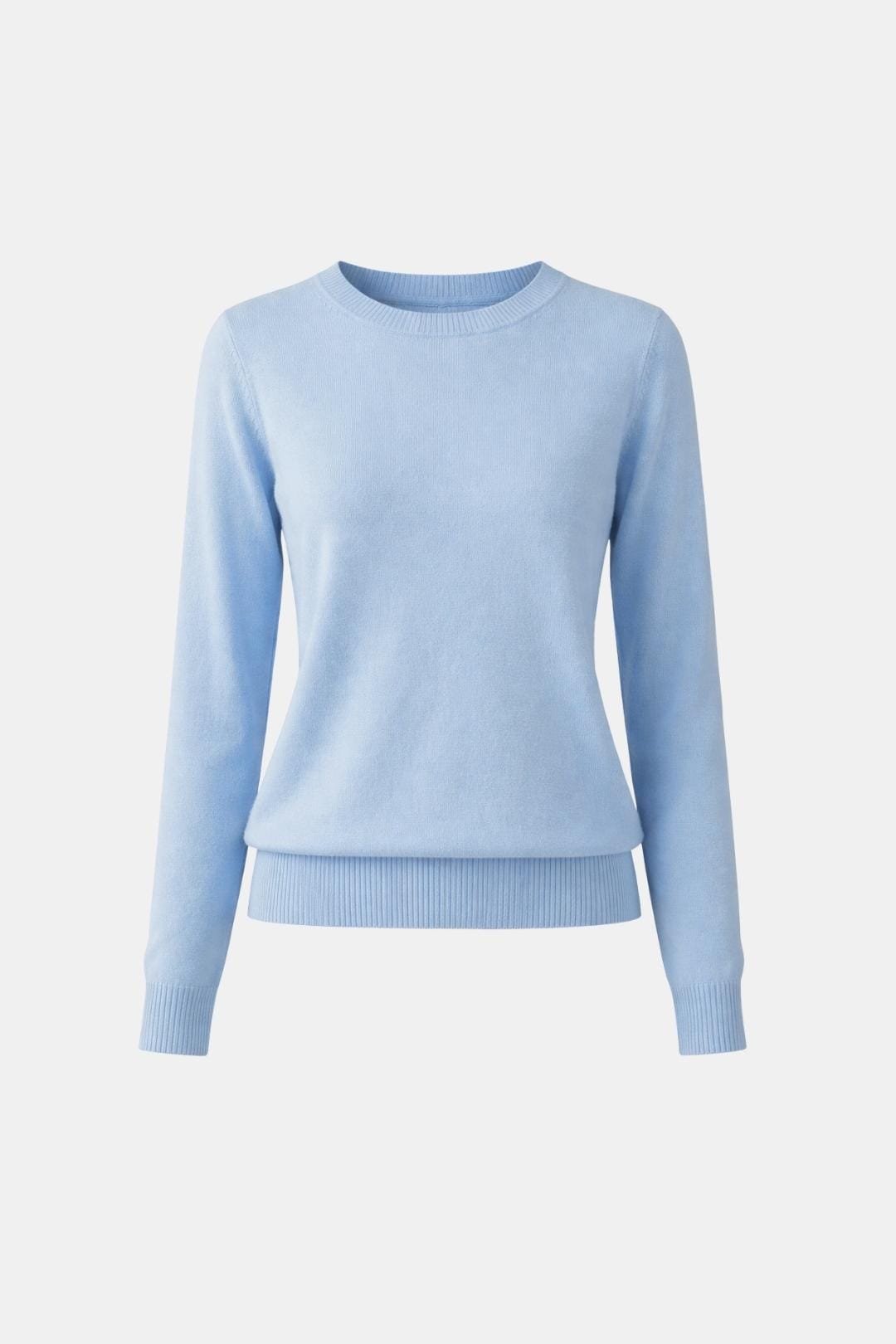 Luciana – Slim O-Neck Knit Cashmere Sweater