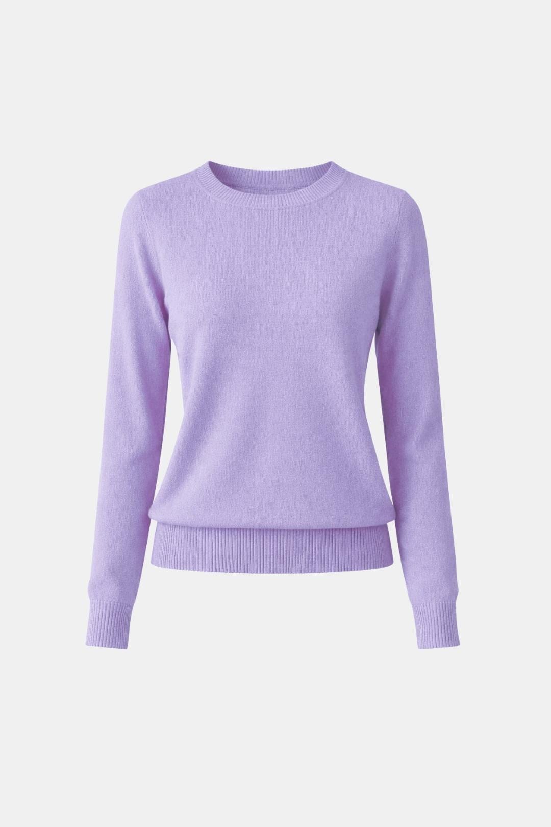 Luciana – Slim O-Neck Knit Cashmere Sweater