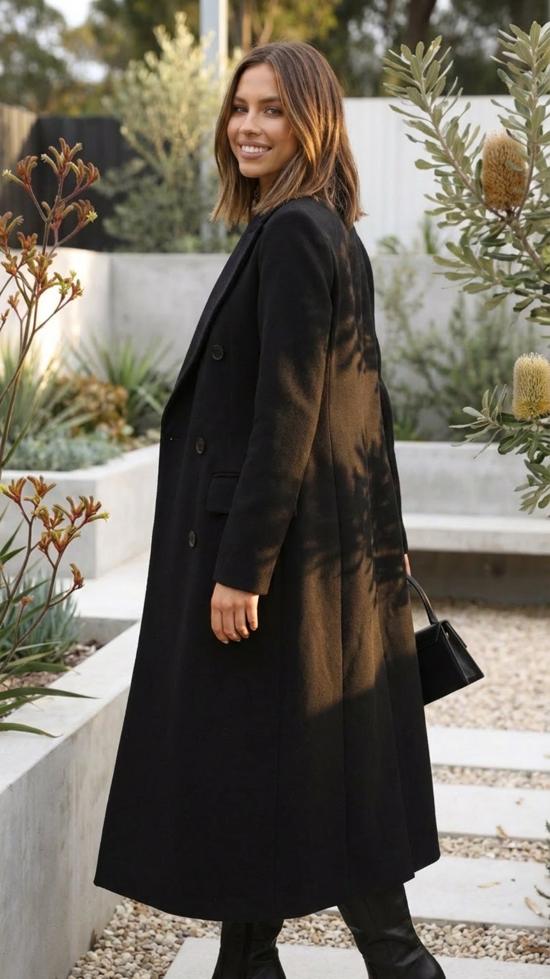 Women’s Double Breasted Tailored Long Coat