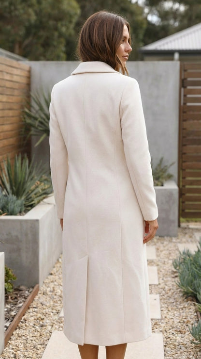 Women’s Double Breasted Tailored Long Coat