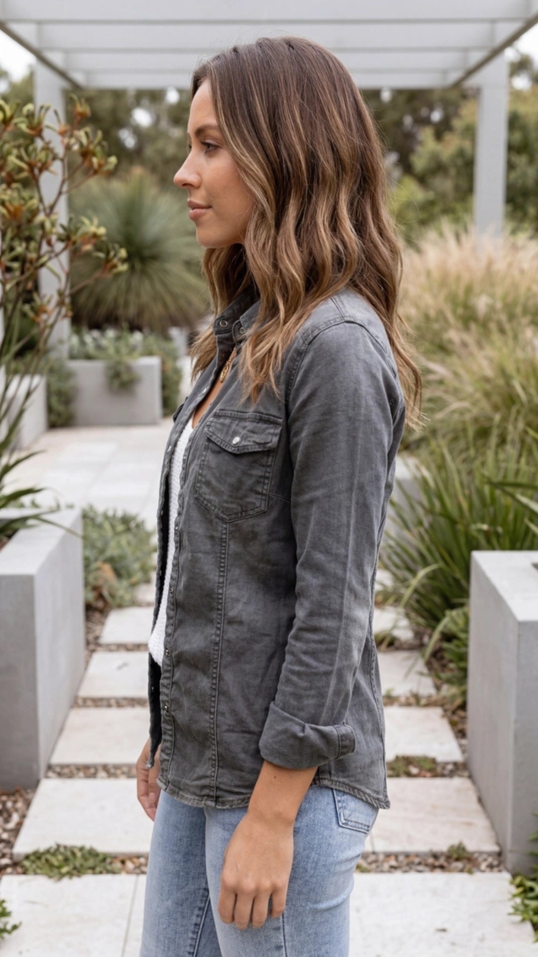 Women's Button Up Denim Jacket