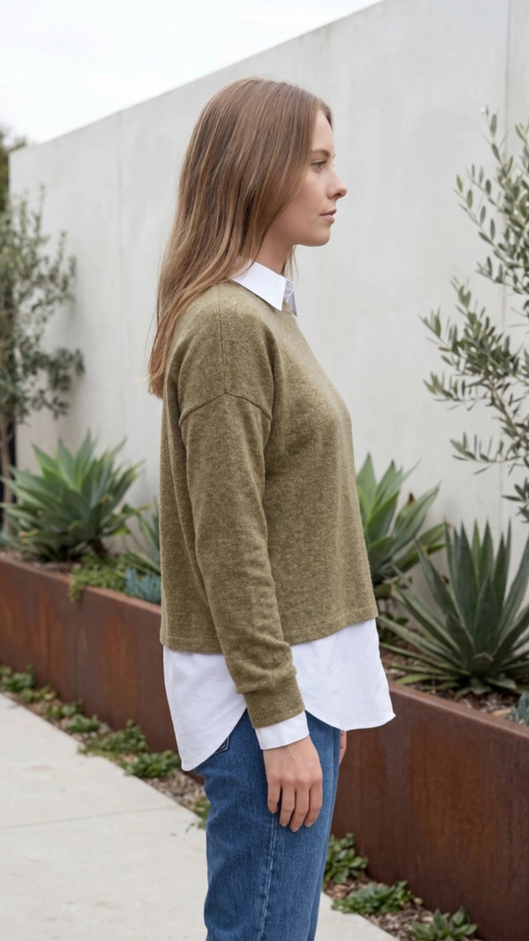 Women’s Crew-Neck Knit Sweater Pullover