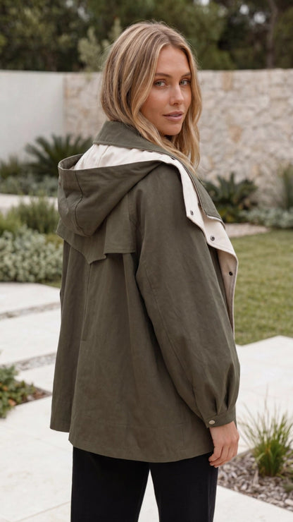 Women's Hooded Windbreaker Jacket