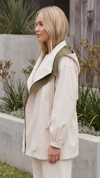 Women's Hooded Windbreaker Jacket