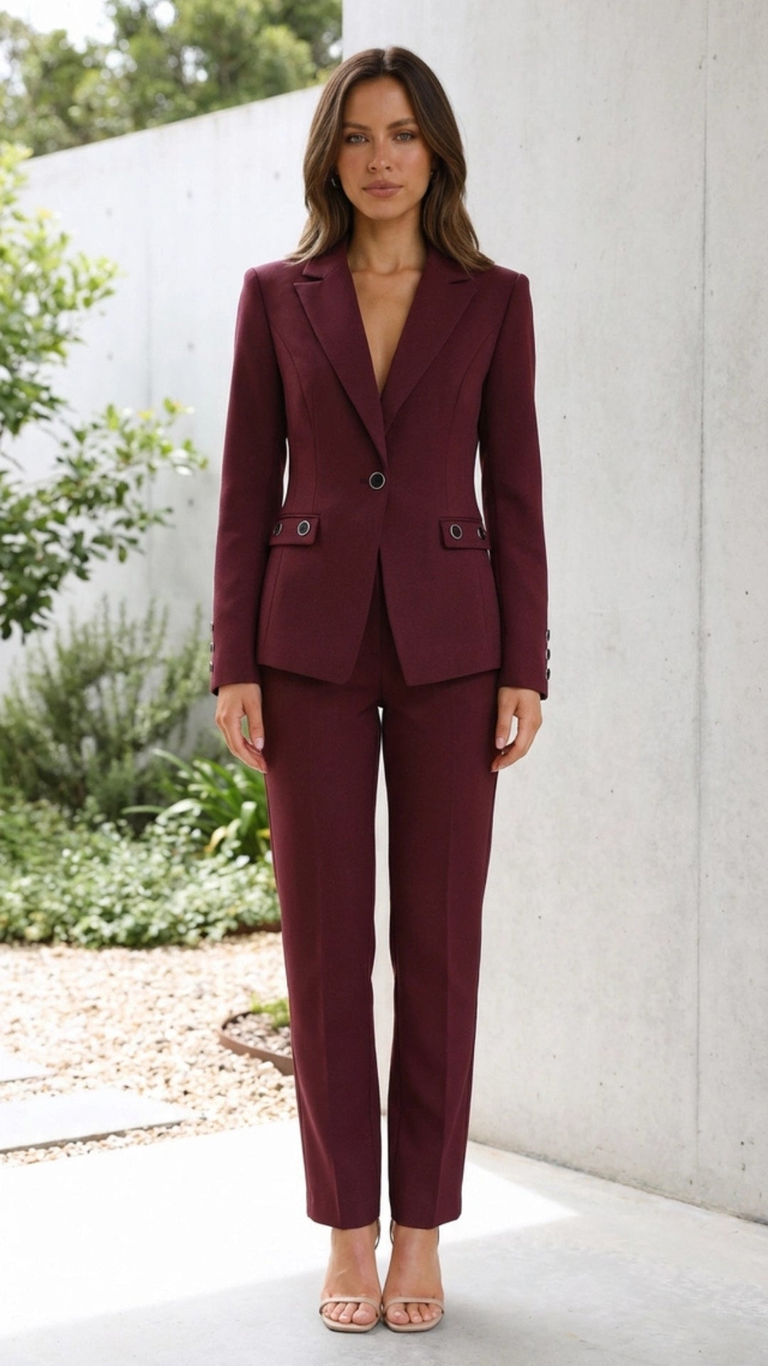 Women’s Matching Two Piece Blazer Pants Set