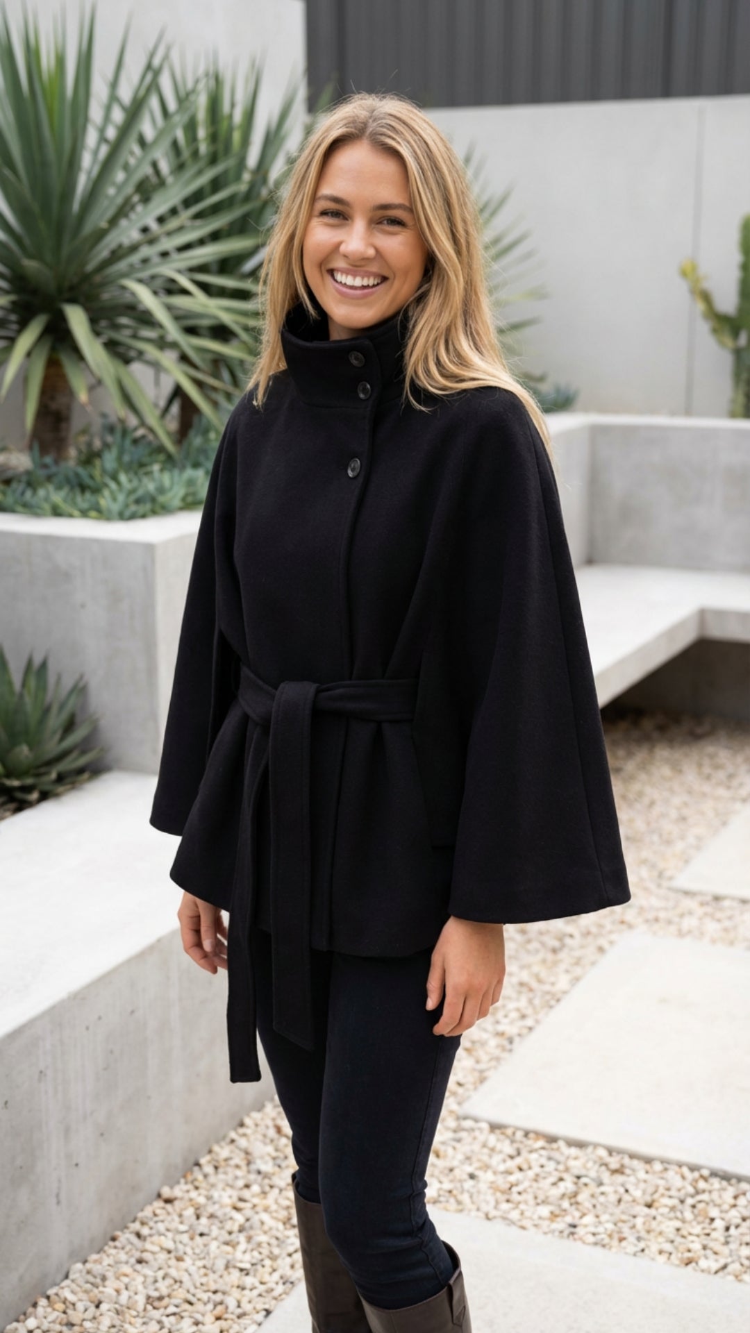 Women's Short Belted Coat
