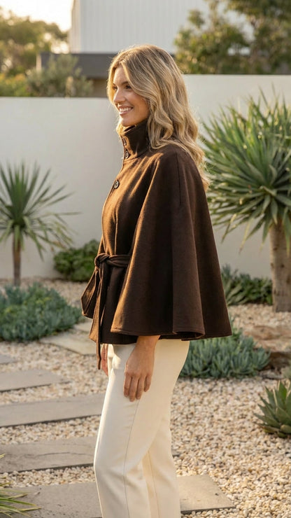 Women's Short Belted Coat