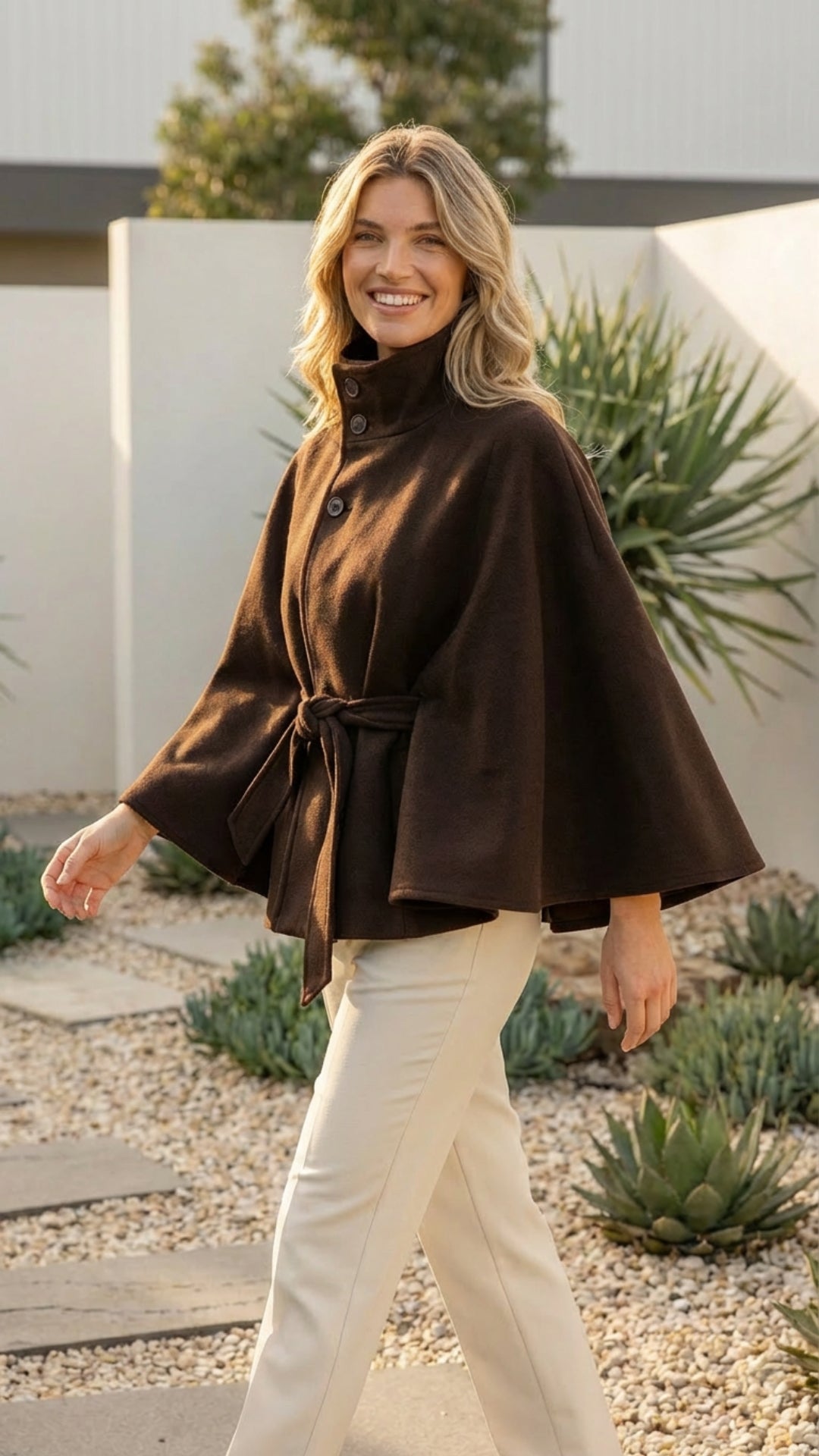 Women's Short Belted Coat