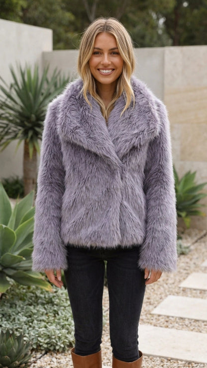 Women's Soft Faux Fur Jacket