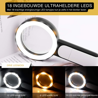 LumenSight | Krachtige 30x LED Vergrootglas voor Lezen en Inspectie