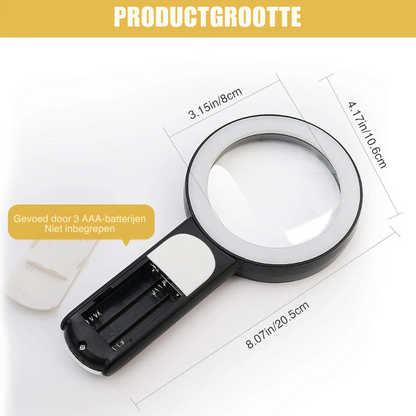 LumenSight | Krachtige 30x LED Vergrootglas voor Lezen en Inspectie