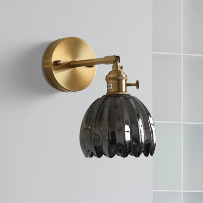 Lumen Collection | Wall Lamp with Tulip Glass Shade & Adjustable Head | Elegant Wall Light for Cozy Ambiance 10