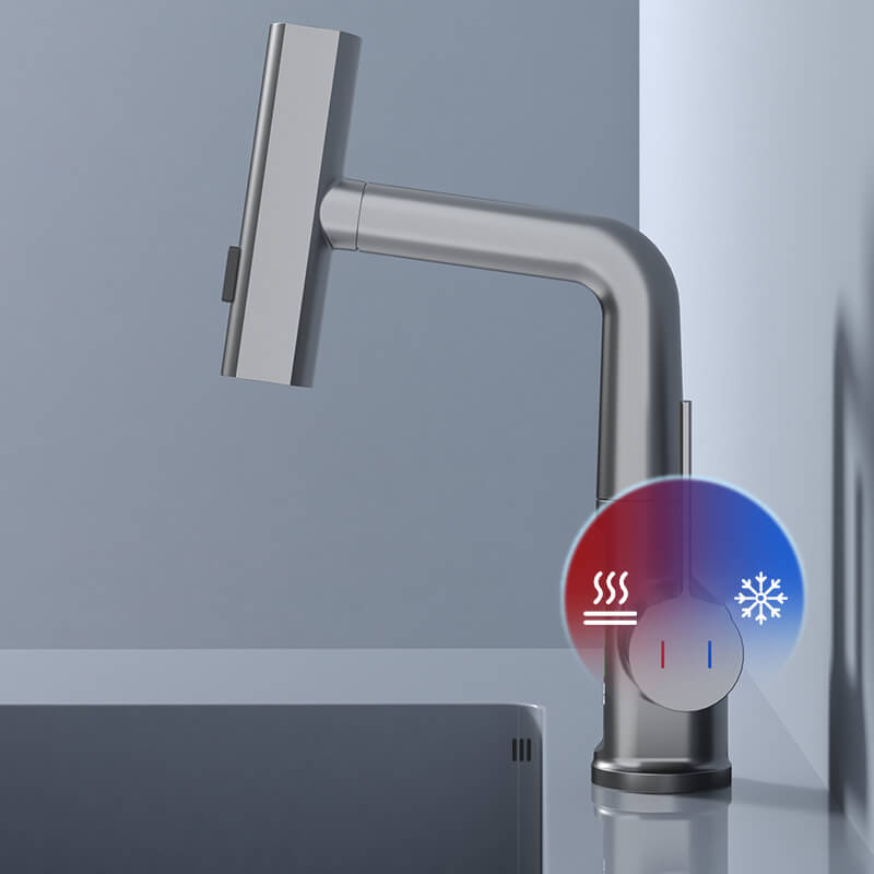 Lumitec – Keukenkraan met LED-temperatuurweergave en uittrekbare sproeikop