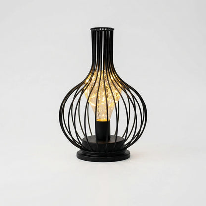 Lumiveil - Open Cage-Frame Sculptural Table Lamp