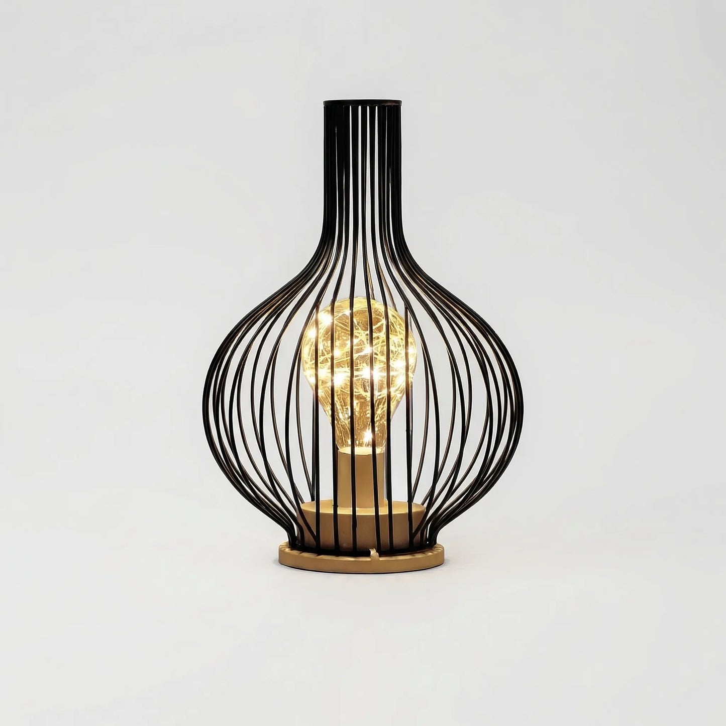 Lumiveil - Open Cage-Frame Sculptural Table Lamp