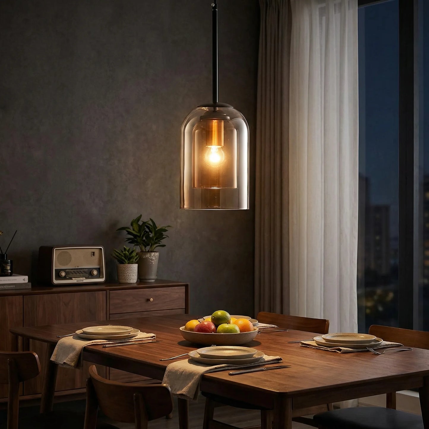 Lumivelle - Single Glass Pendant Light