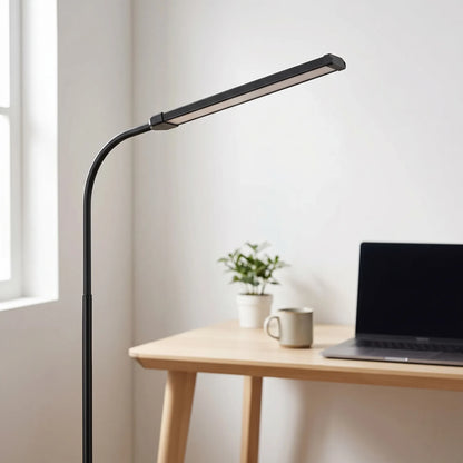 Lumivex - Dimmable Gooseneck LED Floor Lamp- Adjustable Reading Light