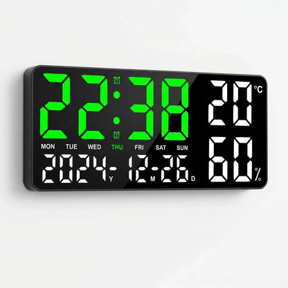 Lumivex - Large LED Digital Wall Clock- Track Time Clearly