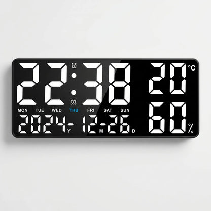 Lumivex - Large LED Digital Wall Clock- Track Time Clearly