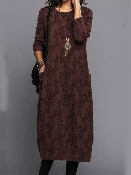 Luna Midi Dress | Soft Cotton Blend, Floral Print, Relaxed Fit 7