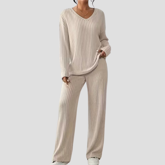 Comfy Loungewear Set Women - Soft, Rib Knit Set