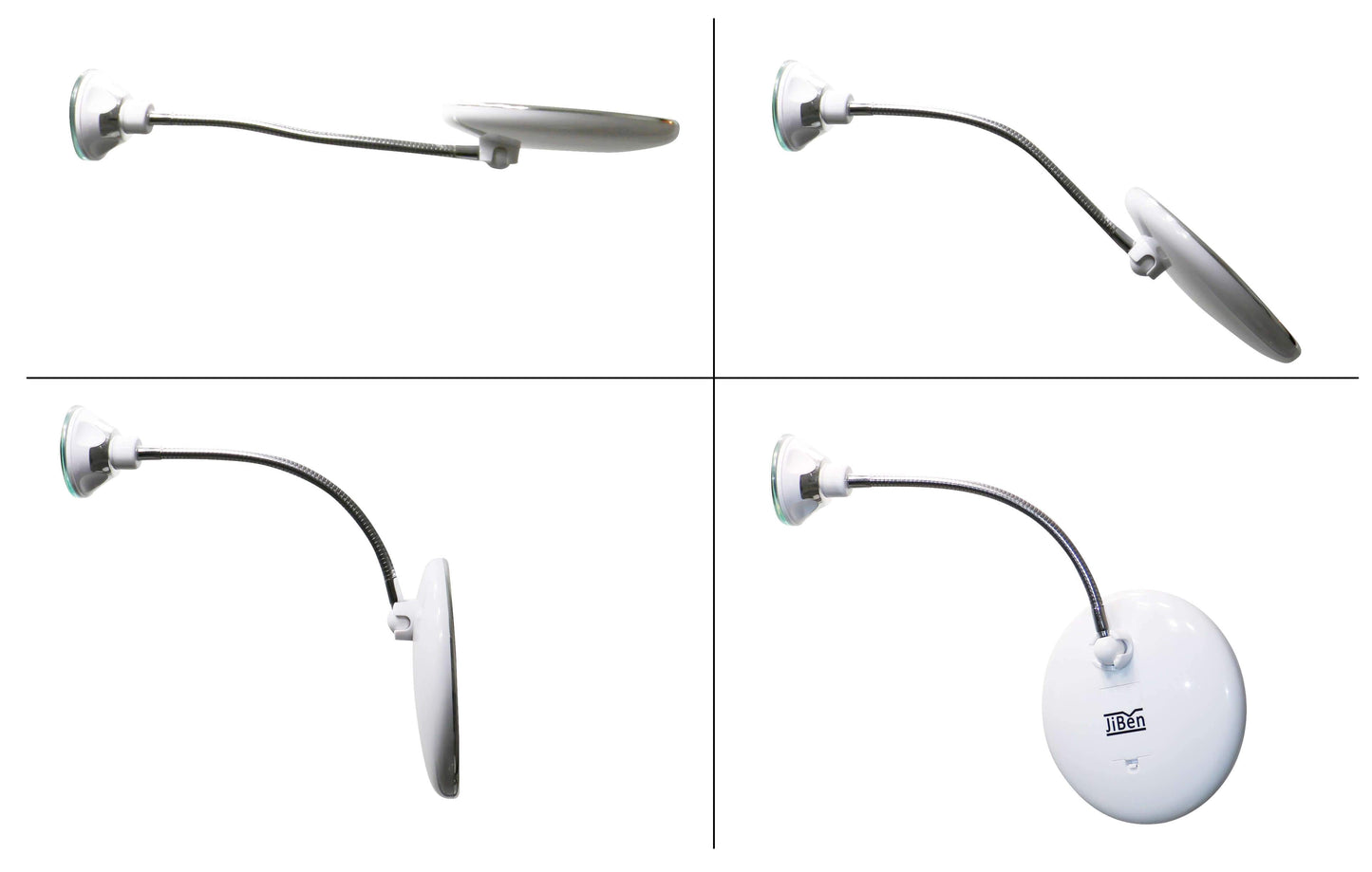 LED Magnifying Makeup Mirror with Adjustable Gooseneck – Flexible Vanity Mirror for Precise Makeup and Skincare Use