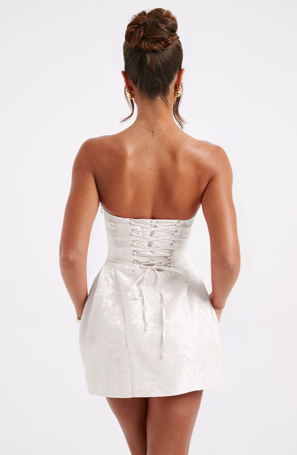 Yanci - Luxurious Mini Prom Dress - Strapless - Bow