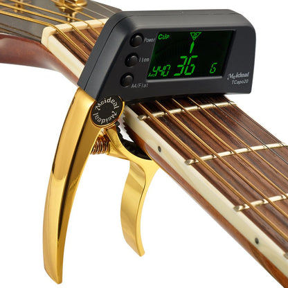 Luxora 2-in-1 Guitar Tuner with LCD Display and Capo for All String Instruments 3